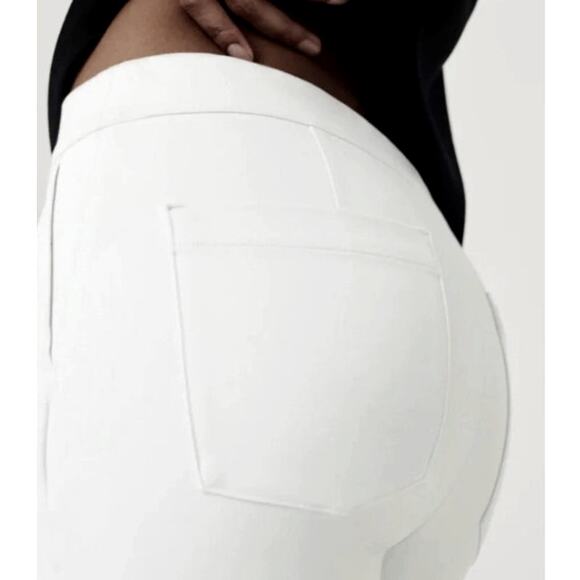 SPANX On-The-Go Cropped Kick Flare Pants Classic White Small 2-4 Summer - Picture 8 of 11